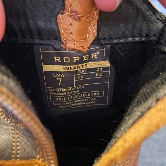 Roper Infant / Toddler Boots Size 7 - Picture 5 of 5
